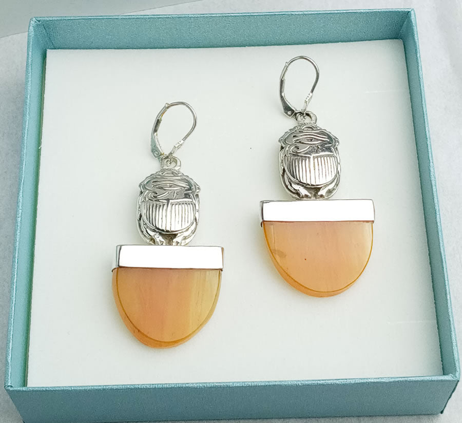 Ankh Eye of Horus Earrings Ankh Eye of Horus Earrings